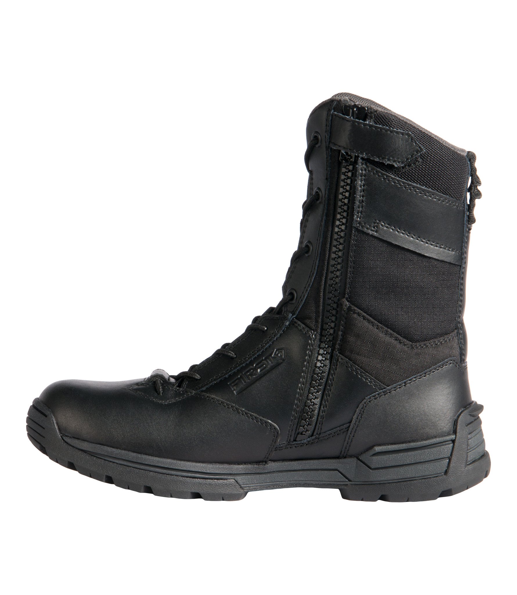 Men's 8" Side Zip Duty Boot (Black) 